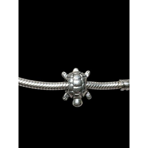 Authentic Pandora pave sea turtle sterling 925 bead charm - Picture 2 of 2